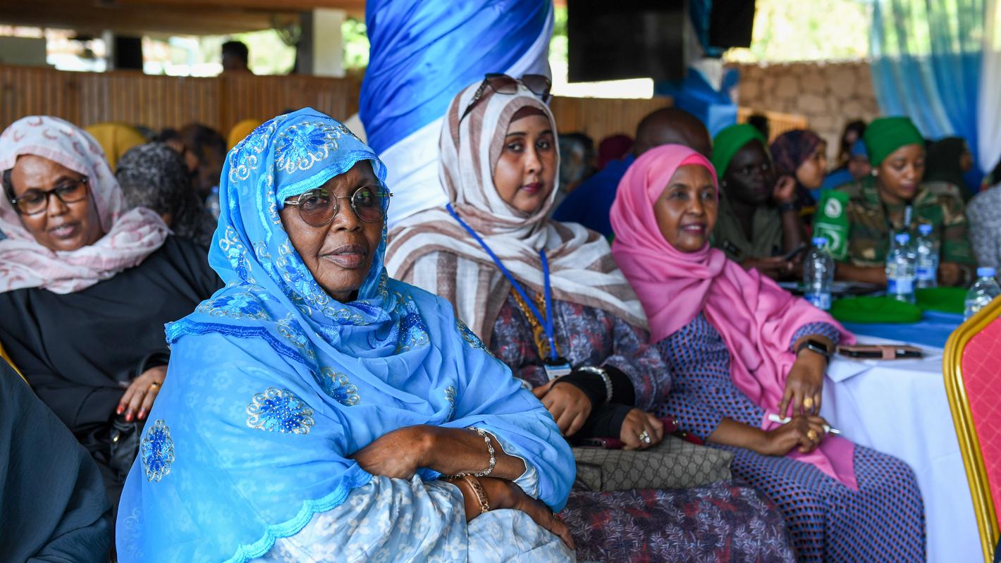 Somali women attend to event in UNTMIS