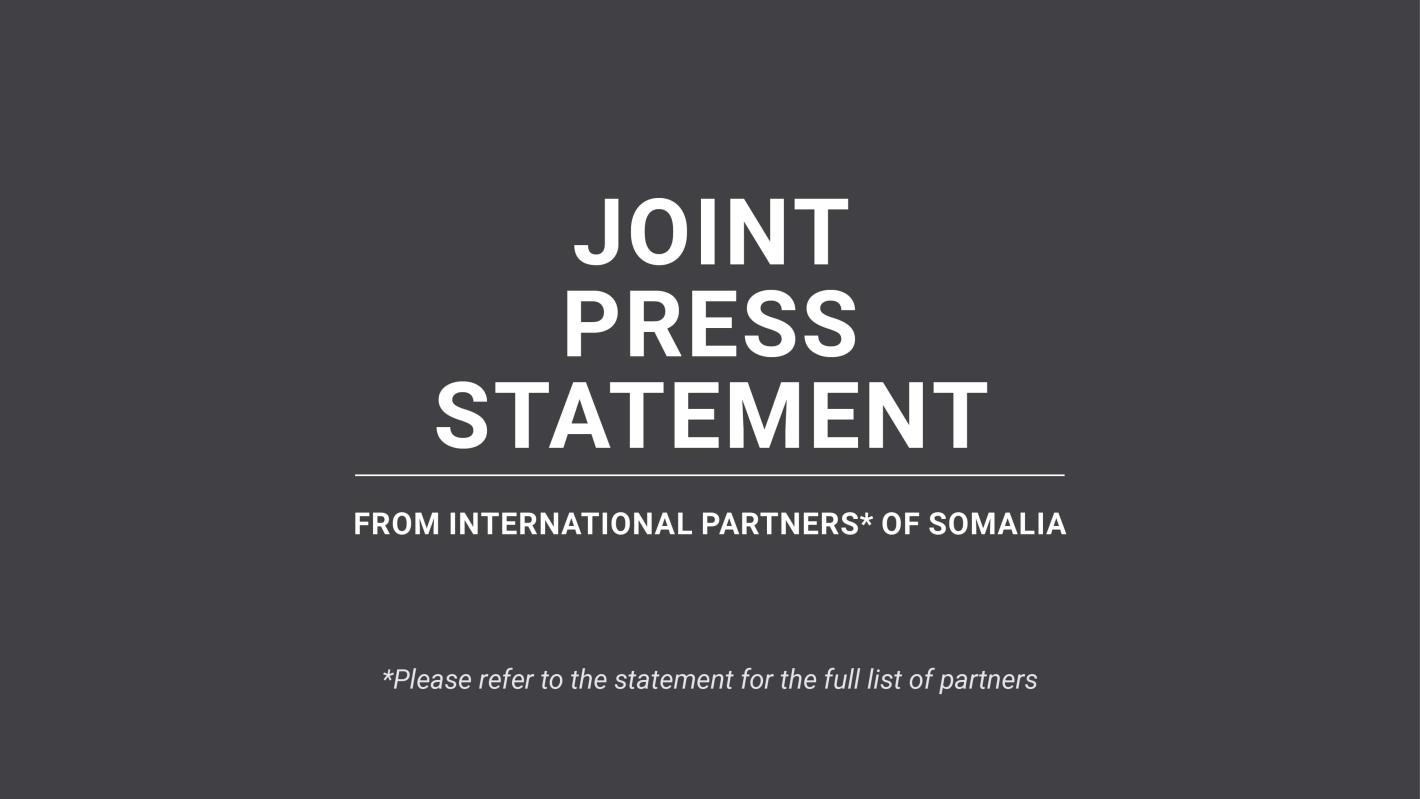 A graphics image of website cover for Joint Press Statement