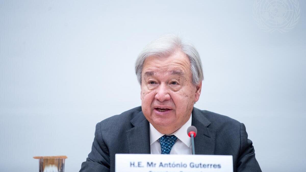 Une photo de António Guterres.