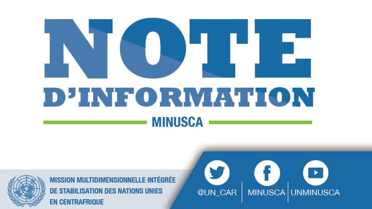 NOTE d'INFORMATION