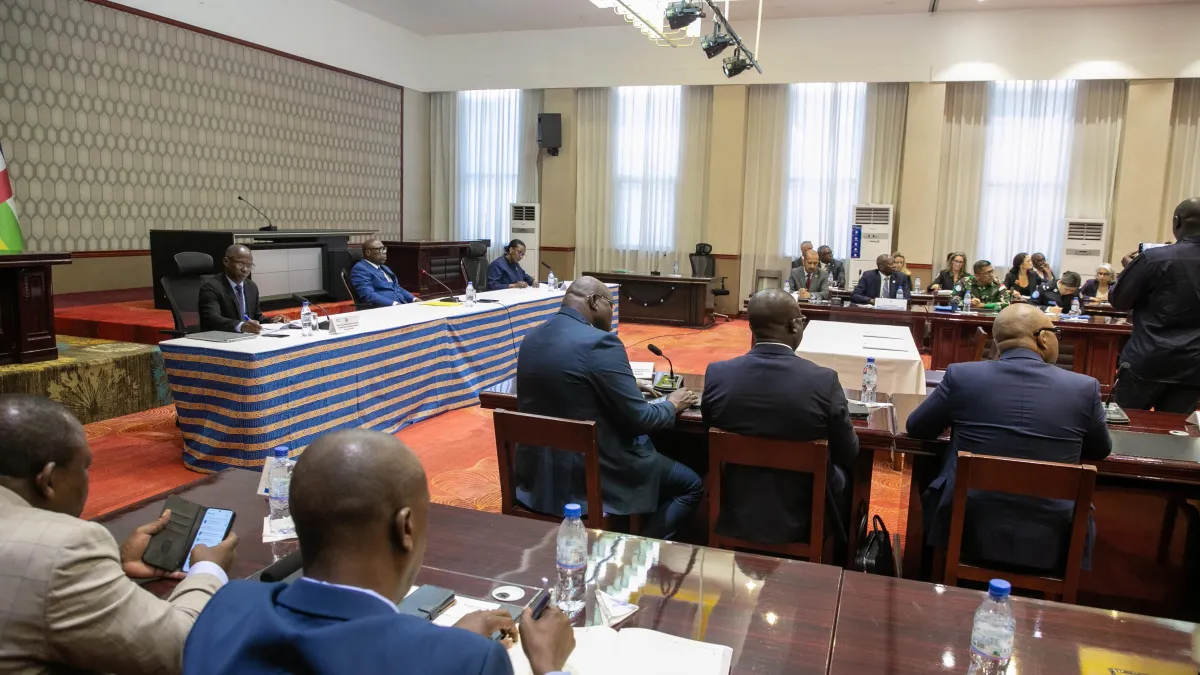 Réunion entre la MINUSCA et le Gouvernement centrafricain sur la planification de la transition 