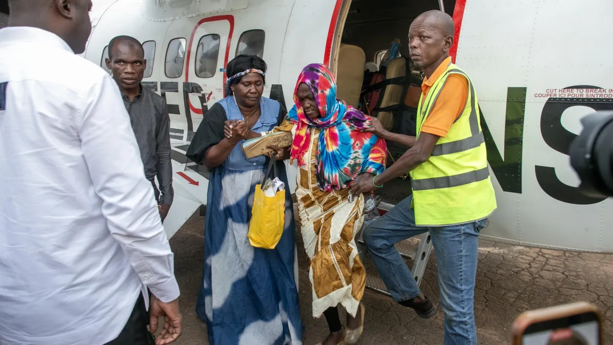 Arrivée à Bangui des otages libérés de Bambouti
