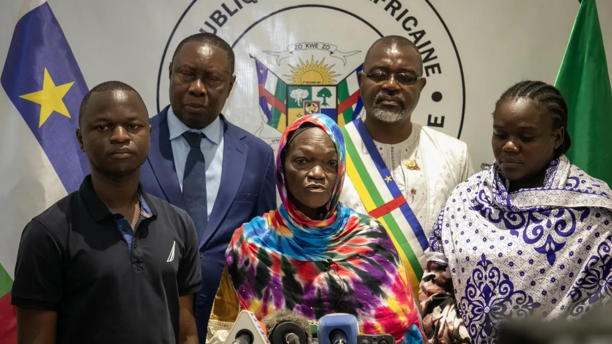 Arrivée à Bangui des otages libérés de Bambouti