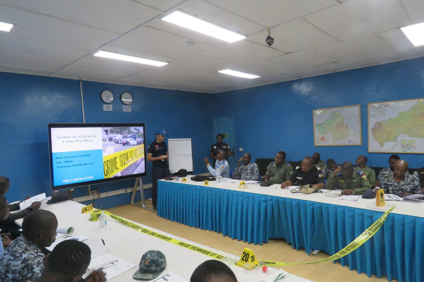 gestion des scènes de crime post-explosion