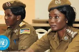 Two women peacekeepers.
