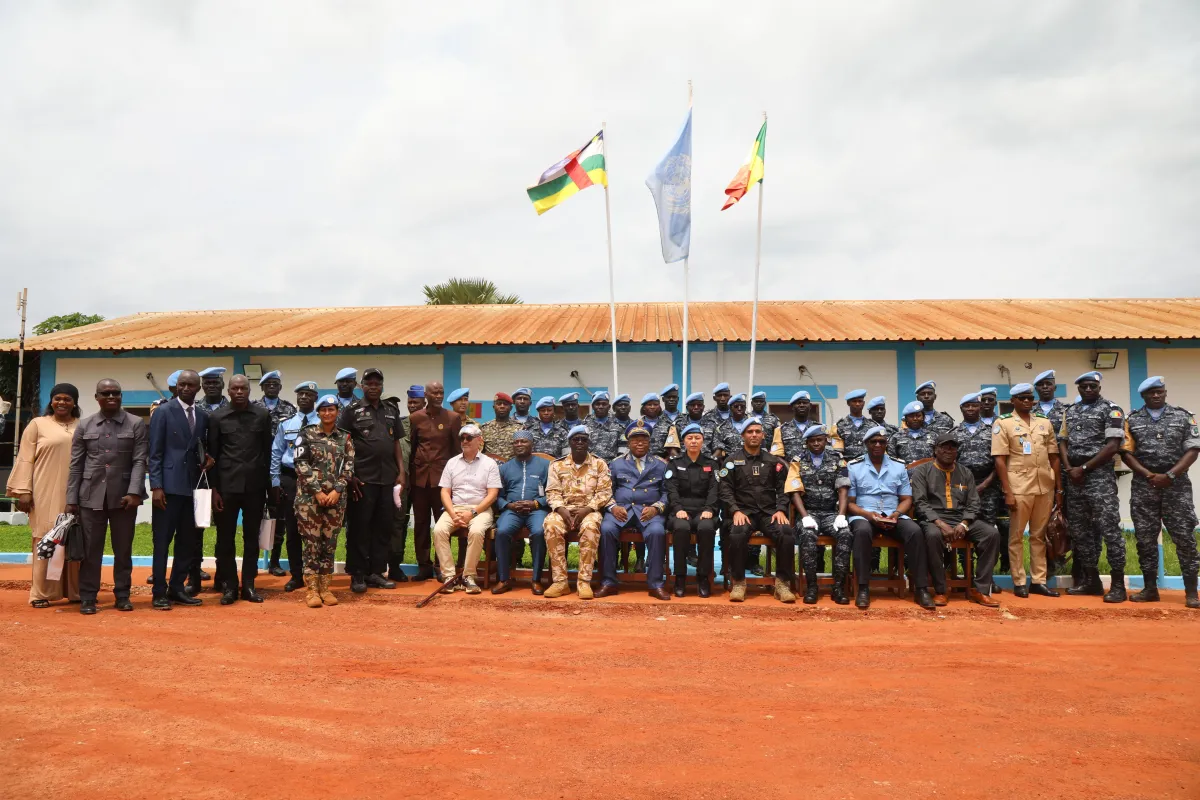 À Berberati, 140 policiers sénégalais de la MINUSCA décorés pour leur engagement au service de la paix