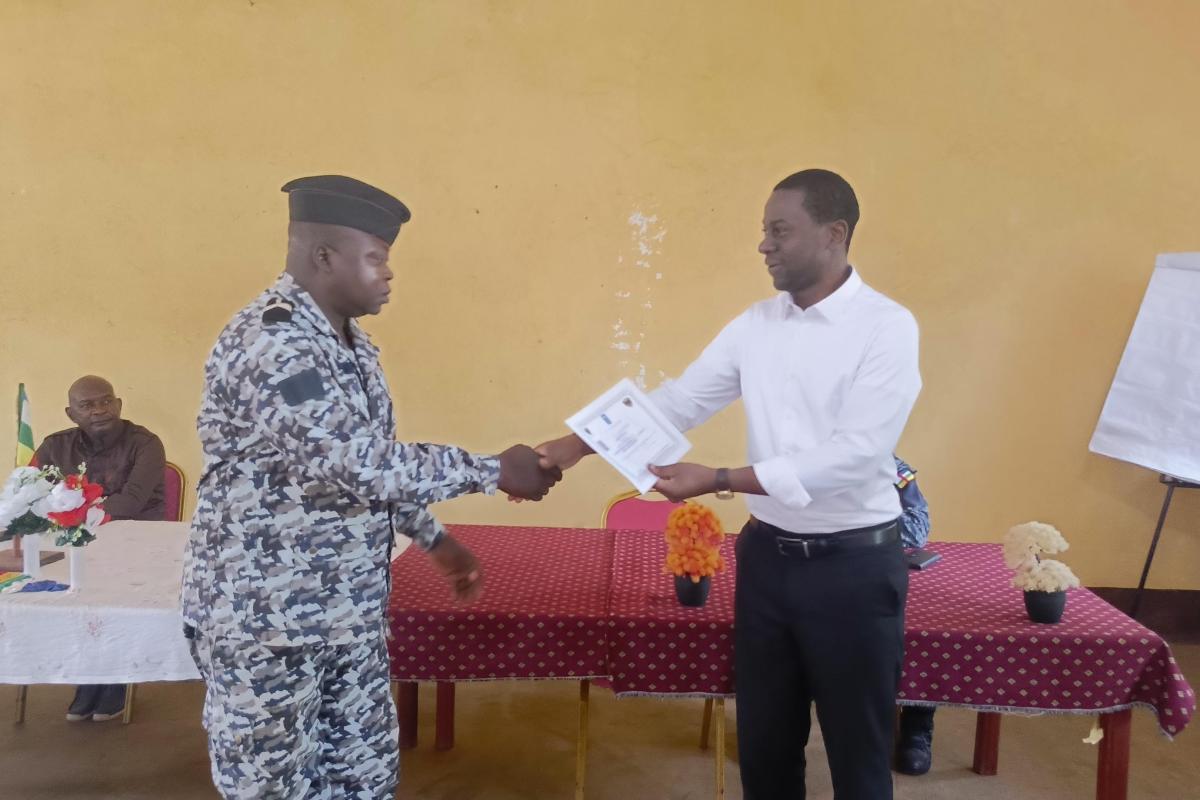 20 policiers de Bossangoa renforcent leurs compétences en éthique et déontologie