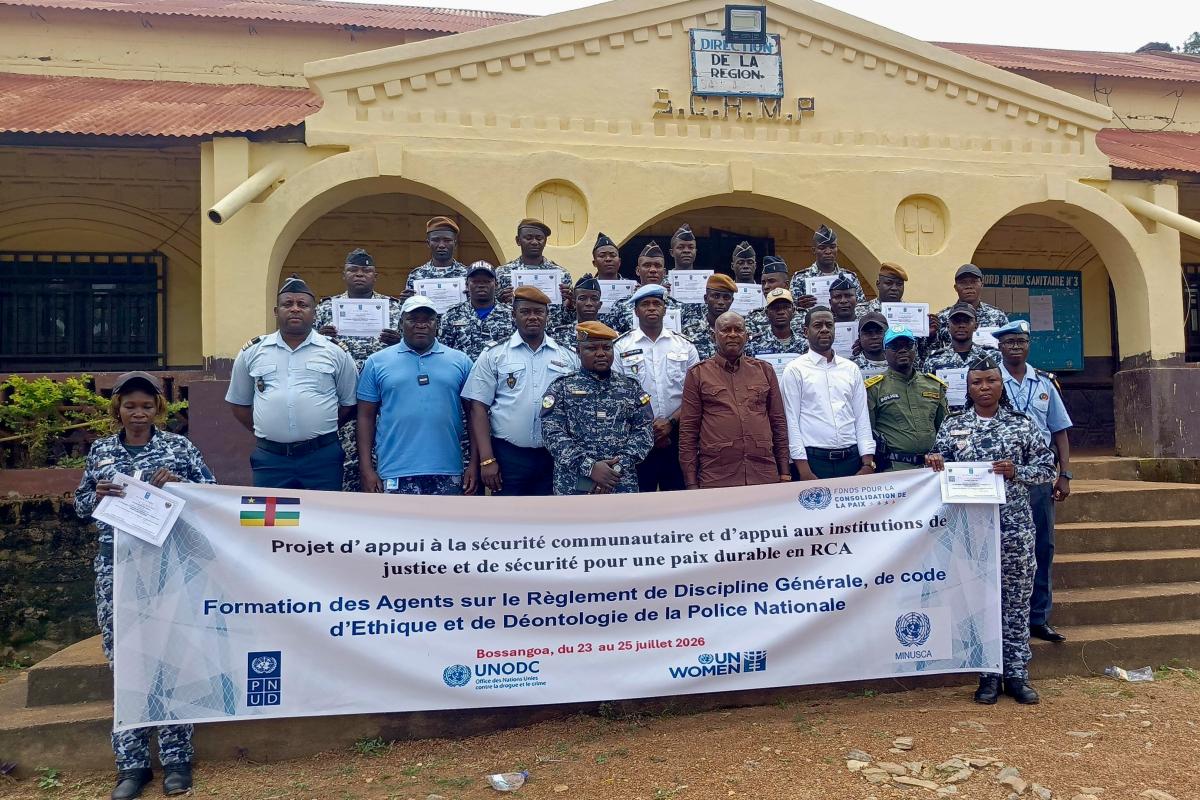 20 policiers de BBossangoa renforcent leurs compétences en éthique et déontologie