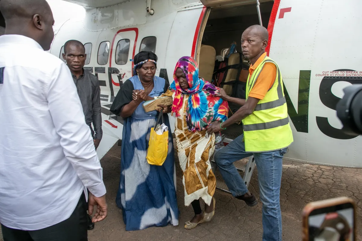 Arrivée à Bangui des otages libérés de Bambouti