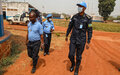 Visite du chef de la Police MINUSCA à l’école nationale de la police centrafricaine