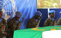La MINUSCA rend un dernier hommage au soldat mauritanien Massa Ahmedou