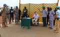 Bangassou: Le Chef UNPol et le DMS en visite d’evaluation sur terrain 