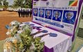 Hommage solennel de la MINUSCA aux cinq Casques bleus congolais de la Police onusienne