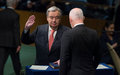 António Guterres prête serment en tant que prochain Secrétaire général de l'ONU