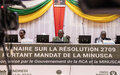 Le Gouvernement centrafricain et la MINUSCA, ensemble pour la mise en œuvre de la Résolution 2709