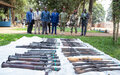La MINUSCA et l’UEPNDDRR unissent leurs efforts pour la sécurité en République centrafricaine avec la remise de 311 armes d’ex-combattants