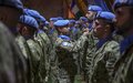 Des Casques bleus de la Force de réaction rapide portugaise reçoivent la médaille de l’ONU