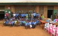 Don du reseau des femmes de la UNPol à l’école maternelle de Mandaba à Bangui