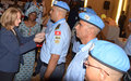 Douze Casques bleus du contingent tunisien de la MINUSCA reçoivent la médaille de l’ONU 