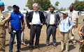 Le Représentant spécial adjoint F. Hochschild à Kaga-Bandoro pour apprécier les efforts humanitaires et de développement