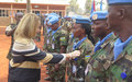 Le bataillon 2 rwandais de la MINUSCA honoré pour son dévouement à la cause la paix en RCA