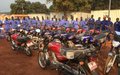 Bria : des motos-taxis pour les bénéficiaires du Projet de réduction de la violence communautaire
