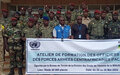 Renforcement des capacités des Forces armées centrafricaines en matière des droits de l’homme