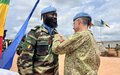 Bouar : 180 éléments de la Force de Réaction Rapide sénégalaise de la MINUSCA reçoivent la médaille de l’ONU