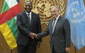 Compte rendu de la réunion du Secrétaire-général avec  S.E. Mr. Faustin Archange Touadéra, Président de la République centrafricaine