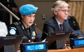 « Rappelez-vous de votre potentiel illimité », déclare la Policière de l'ONU de l'année à toutes les femmes