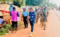 Patrouilles policières dans le 3e arrondissement de Bangui : Une présence rassurante pour les riverains