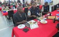 La police de la MINUSCA et les chefs de commissariats de police et commandants de gendarmerie de Bangui célèbrent le nouvel an